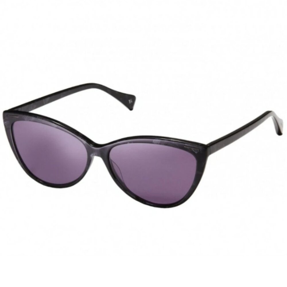 Yohji Yamamoto 5001-024 Grey Shell / Purple Lens Sunglasses